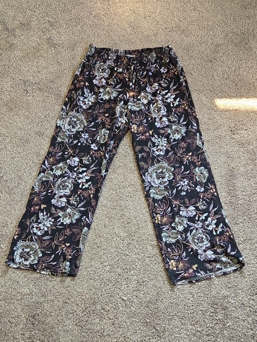 Maurices Black Floral Pants